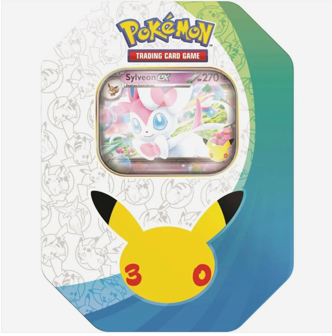 30th Celebration Sylveon ex Tin